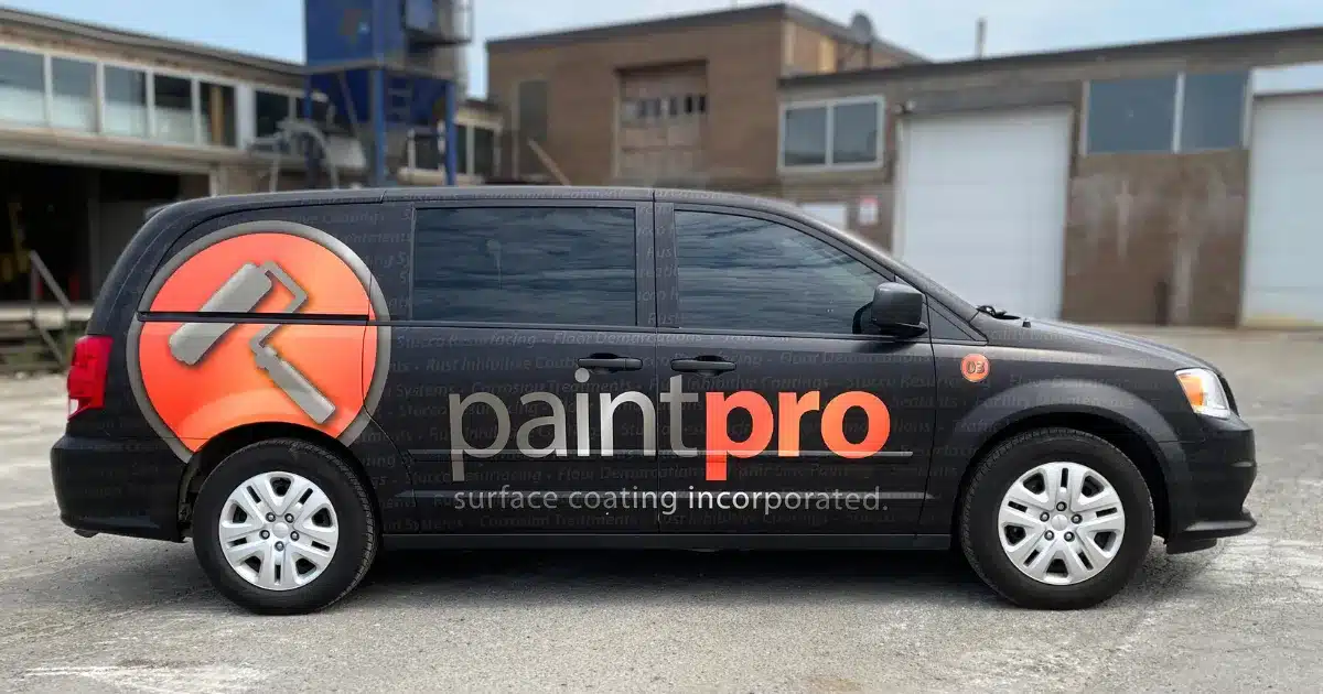 Dodge Caravan Commercial Vehicle Wrap for Paint Pro - After
