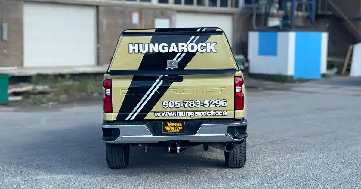 Hungarock Chevy Silverado Full VInyl Wrap - After -Back