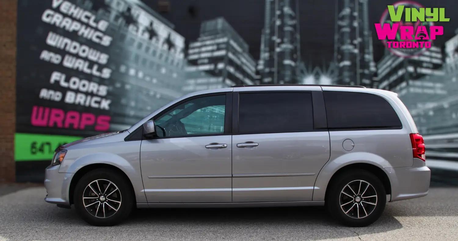 Budget-Blind - Dodge Caravan GT - Partial Wrap - Before