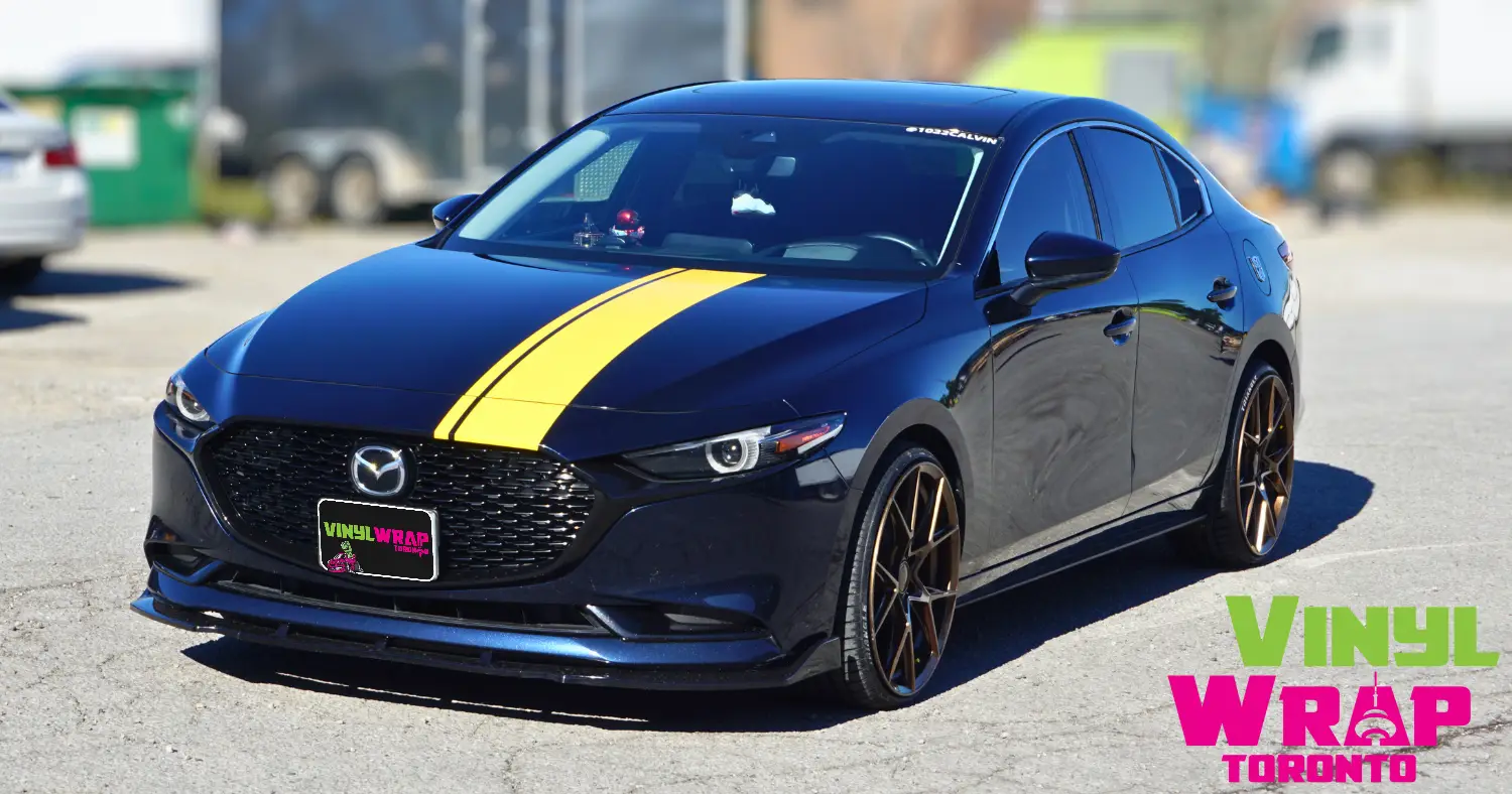 Mazda 3 Racing Stripes Side Angle After