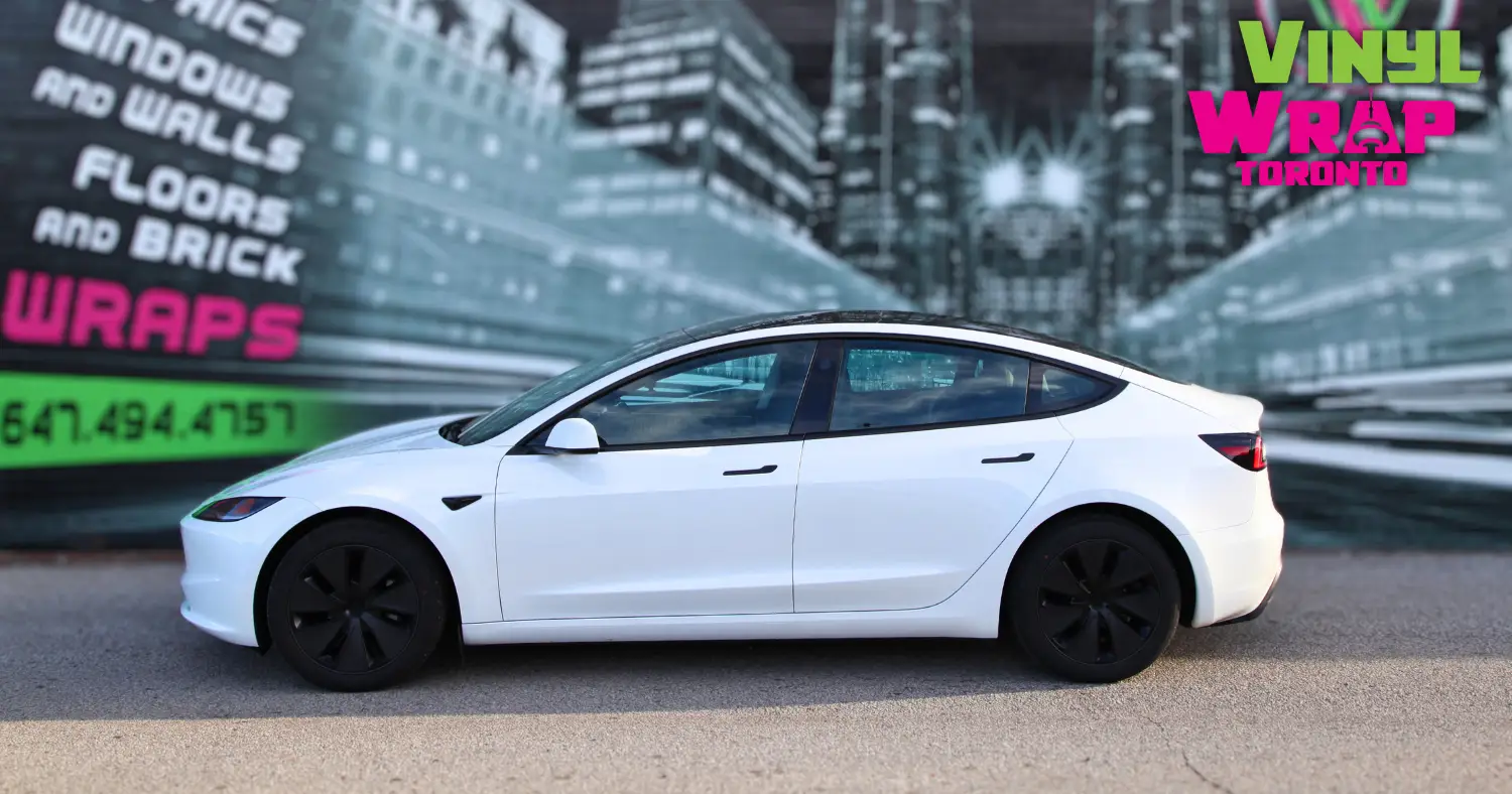 Personal- Tesla Model 3 - Partial Wrap - Before