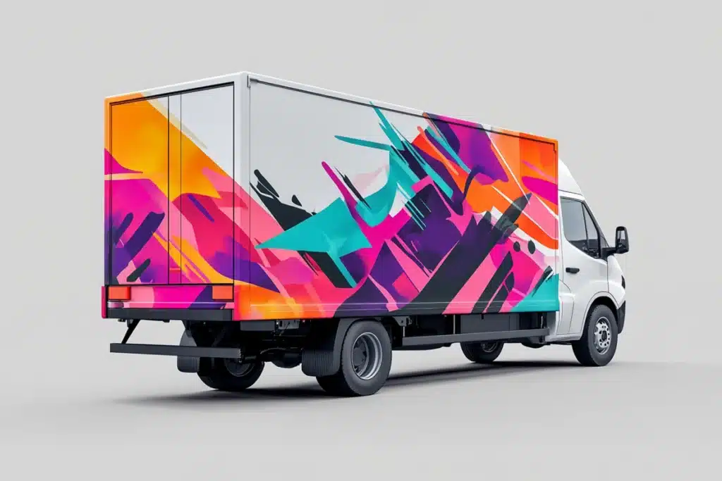 highly detailed editable truck mockup perfect showcasing branding ai photo 4