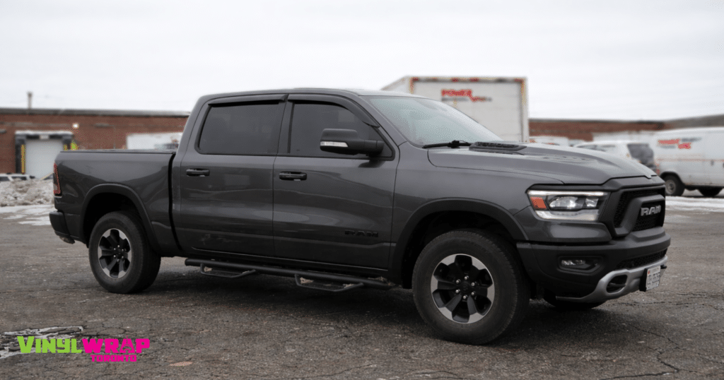 Custom Dodge Ram 1500 Truck Decals for Brian’s Masonry - Before