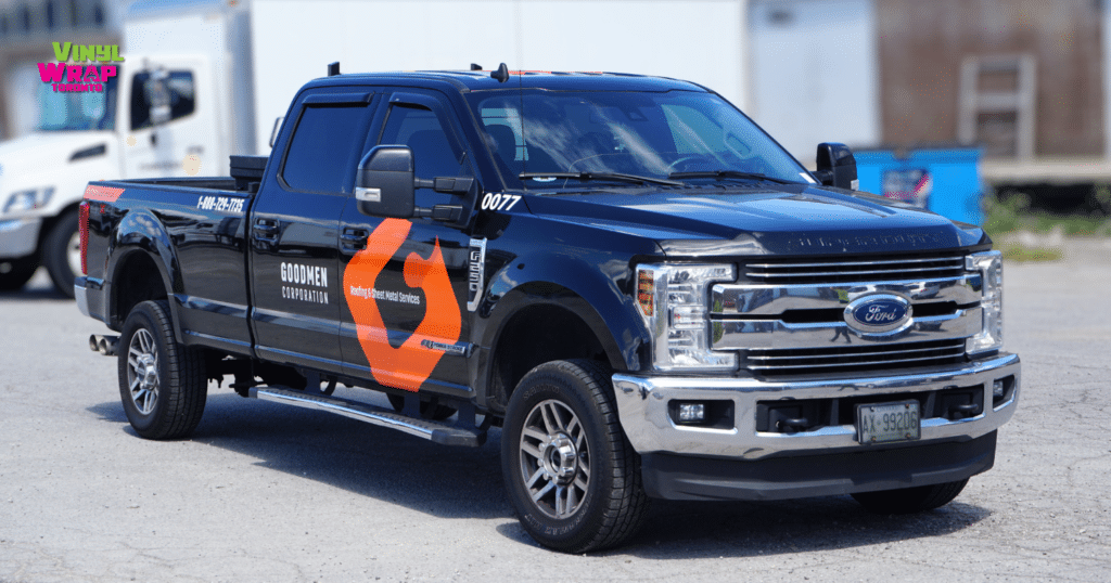 Fleet Decals for Contractors - Ford F250 Vinyl Wrap Toronto