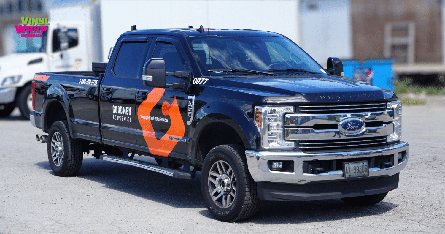 Fleet Decals for Contractors - Ford F250 Vinyl Wrap Toronto