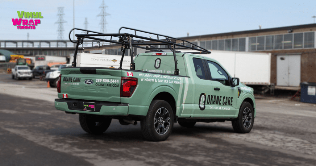 Okane Care Ford F-150 Crew 6.5 Full Wrap Passenger's Side Rear Angle