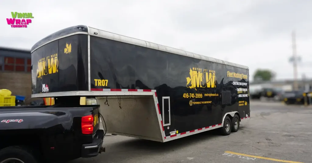 Why Fleet Wraps Deliver the Best Cost Per Impression in Toronto Advertising - Front - Trailer Decal Vinyl Wrap Toronto