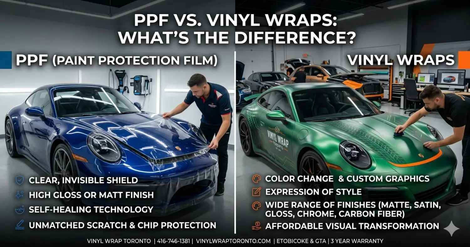 PPF vs Vinyl Wrap: What’s the Difference?