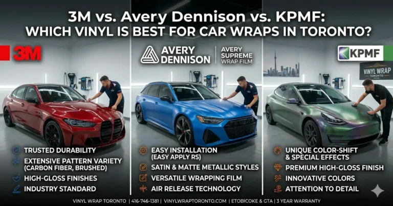 3M vs. Avery Dennison vs. KPMF_ Which Vinyl Is Best for Car Wraps in Toronto_