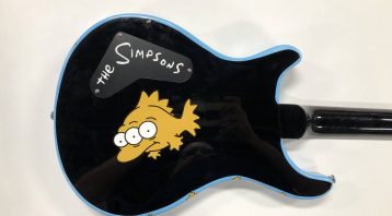 Full Wrap Pricing - Recreational - Guitar - The Simpsons Guitar Back After Blue Electric - Vinyl Wrap Toronto - 3M