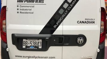 Vinyl Wrap Toronto Ram ProMaster City 2020 Avery Dennison White Van Decal Surgically Clean Air Rear - Vehicle Decals Cost