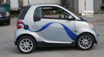 Smart Car ForTwo - 2008 - Vehicle Decals - Personal - After - Side - Custom car decals - Avery and 3M Vinyl