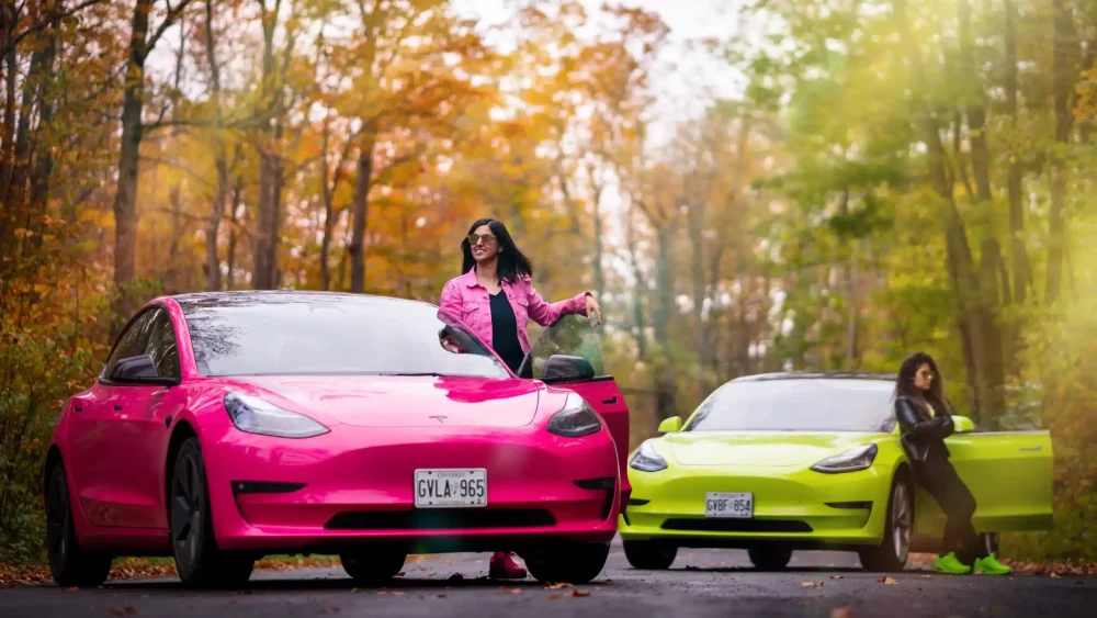 Tesla Colour Change Wrap - Photoshoot - Vinyl Wrap Toronto - 2