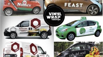 Vinyl wrap toronto Mobile Business Wraps Food Barber Hairdresser Flowers Wraps Coffee - Mobile Advertising - Delivery Vehicles Decals Cost
